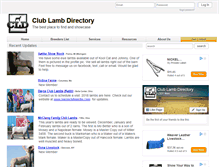 Tablet Screenshot of clublambdirectory.com